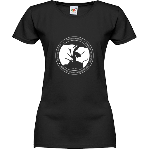 Fan-T-Shirt "Bulle und Bär"- Damen schwarz