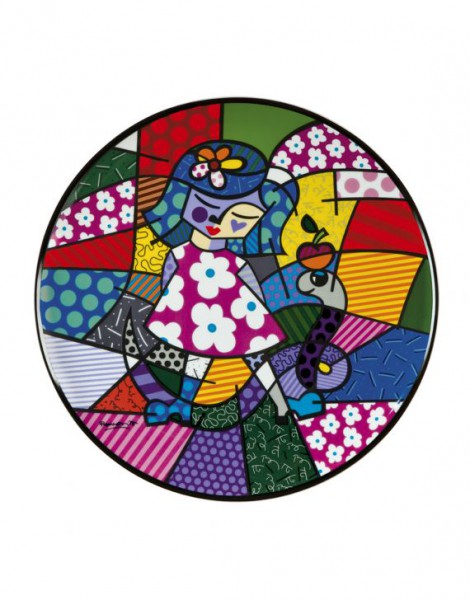 Girl With Snake - Wandbild Pop Art Romero Britto