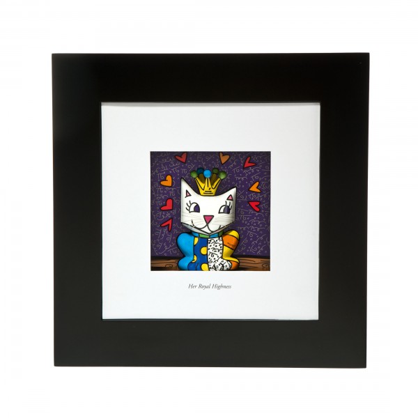 Her Royal Highness - 3D Bild Pop Art Romero Britto-Copy