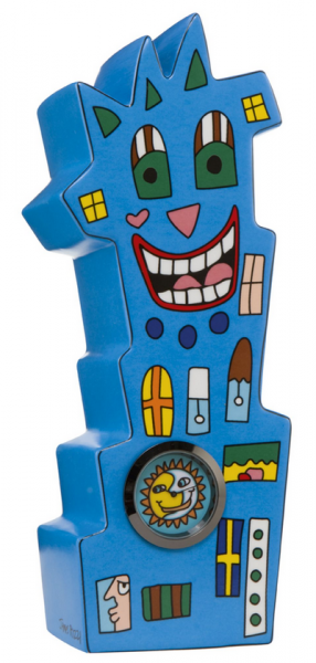 Watch tower - Porzellanfigur mit Uhr